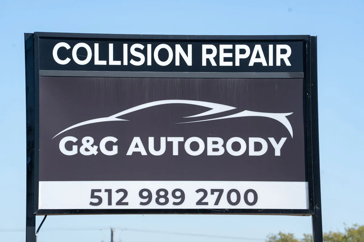 Professional collision repair - bumper replacement work
